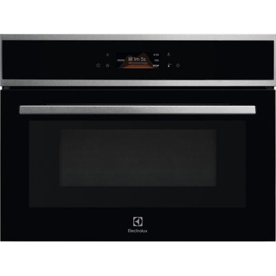 Electrolux 800 CombiQuick 43L Einbau Multifunction Backofen mit Combi Mikrowelle - Edelstahl | EVLBE08X