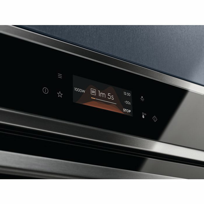 Electrolux 800 CombiQuick 43L Einbau Multifunction Backofen mit Combi Mikrowelle - Edelstahl | EVLBE08X