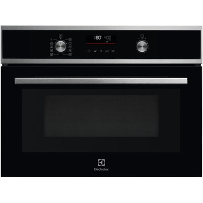Electrolux 700 CombiQuick 43L Einbau Multifunction Electric Einbaubackofen mit Combi Mikrowelle - Edelstahl | EVLDE46X