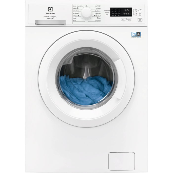 Electrolux 8KG/4KG 1600RPM freistehend Waschtrockner - Weiß | EWDK5846B