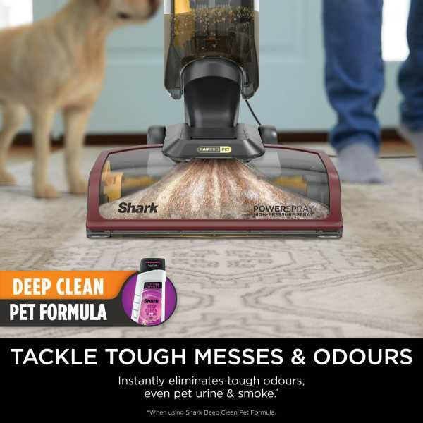 Shark CarpetXpert HairPro Pet Deep Carpet Cleaner - Grau & Burgundy | EX220UK