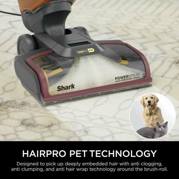 Shark CarpetXpert HairPro Pet Deep Carpet Cleaner - Grau & Burgundy | EX220UK