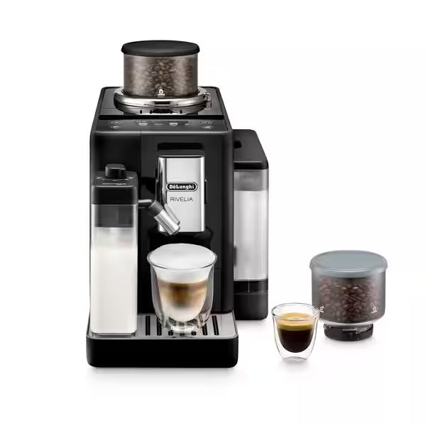 DeLonghi Rivelia 1.4L Automatic Bean to Cup Kaffeemaschine - Onyx Schwarz | EXAM440.55.B