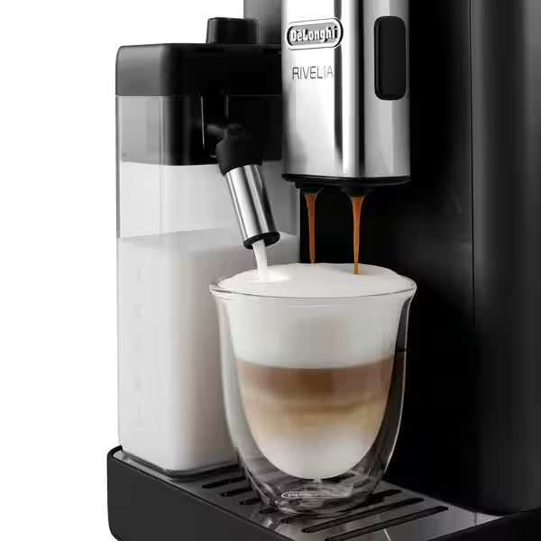 DeLonghi Rivelia 1.4L Automatic Bean to Cup Kaffeemaschine - Onyx Schwarz | EXAM440.55.B