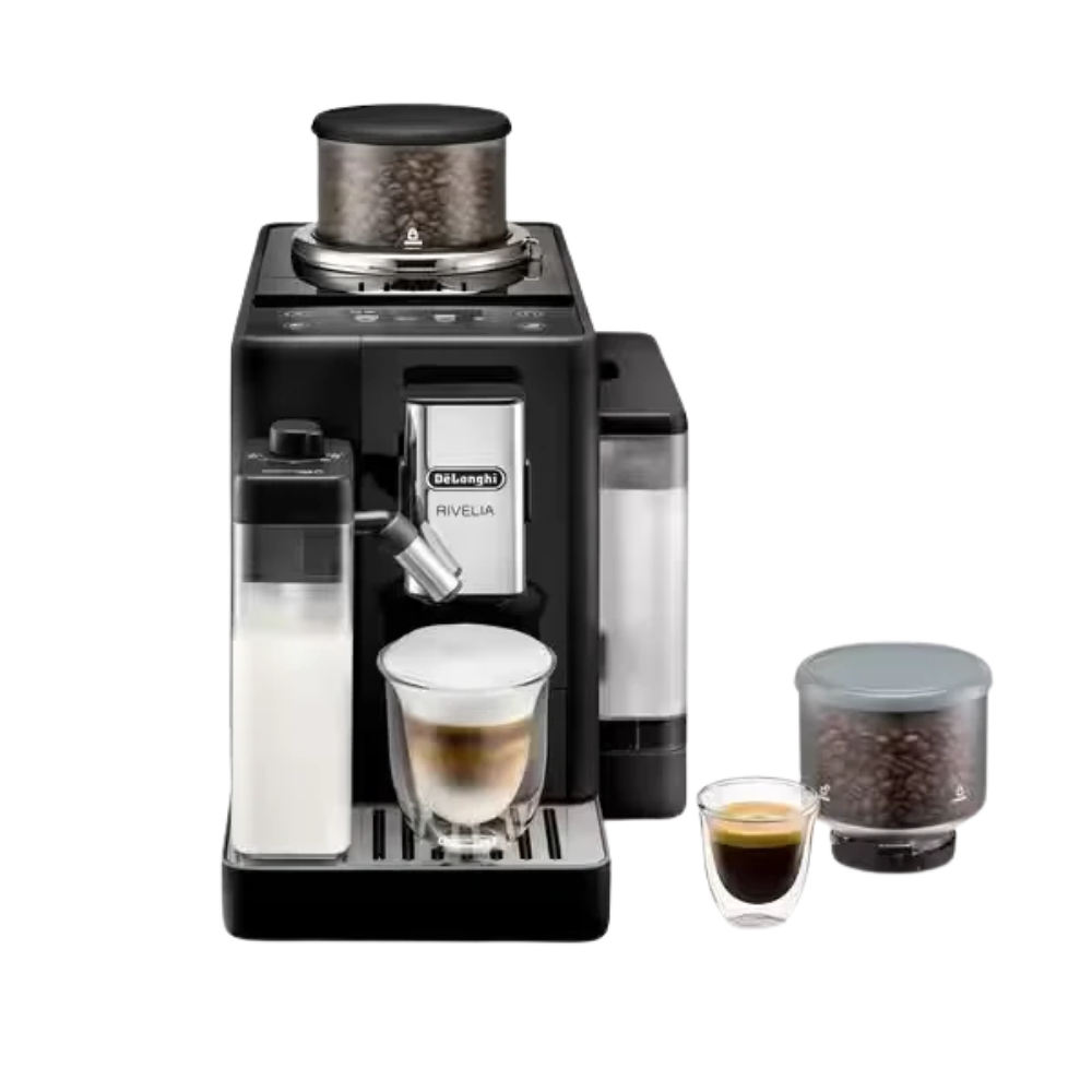 DeLonghi Rivelia 1.4L Automatic Bean to Cup Coffee Machine - Onyx Black | EXAM440.55.B