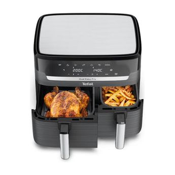 Tefal 8.3L Dual Easy Fry & Grill Heißluftfritteuse - Coal Grau | EY905B40