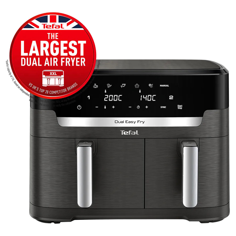 Tefal Easy Fry Dual XXL 11L Heißluftfritteuse - Coal Grau | EY942HG0
