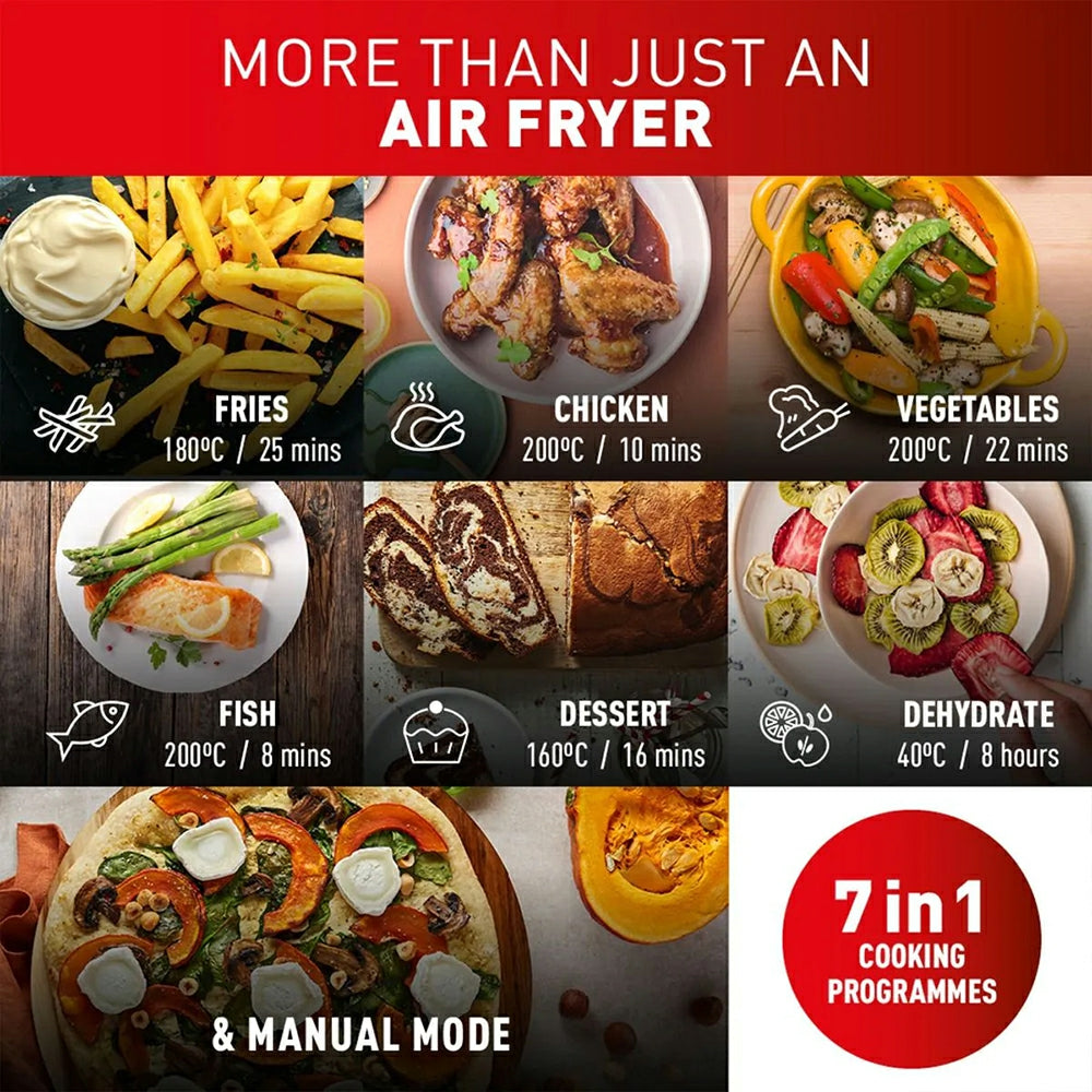 Tefal Easy Fry Dual XXL 11L Heißluftfritteuse - Coal Grau | EY942HG0