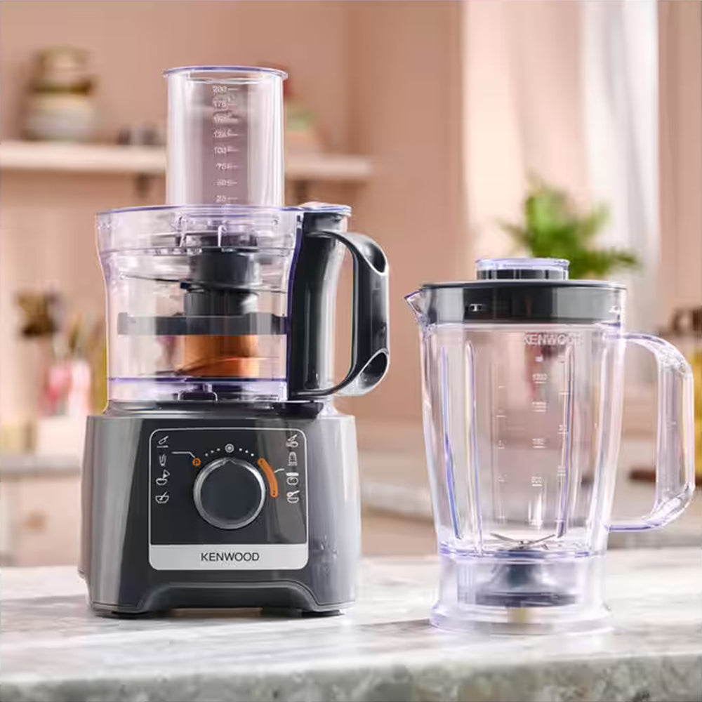 Kenwood Multipro Compact 800W Küchenmaschine & Standmixer - Slate Grau | FDP31.170GY