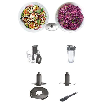 Kenwood MultiPro Express 1000W Küchenmaschine - Satin Silber | FDP65.180SI