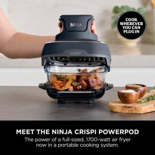 Ninja CRISPi 4-in-1 Portable Glass Heißluftfritteuse - Cyber Space | FN101UK