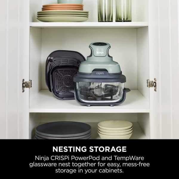 Ninja CRISPi 4-in-1 Portable Glass Heißluftfritteuse - Sage | FN101UKSG