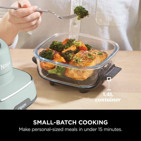 Ninja CRISPi 4-in-1 Portable Glass Heißluftfritteuse - Sage | FN101UKSG