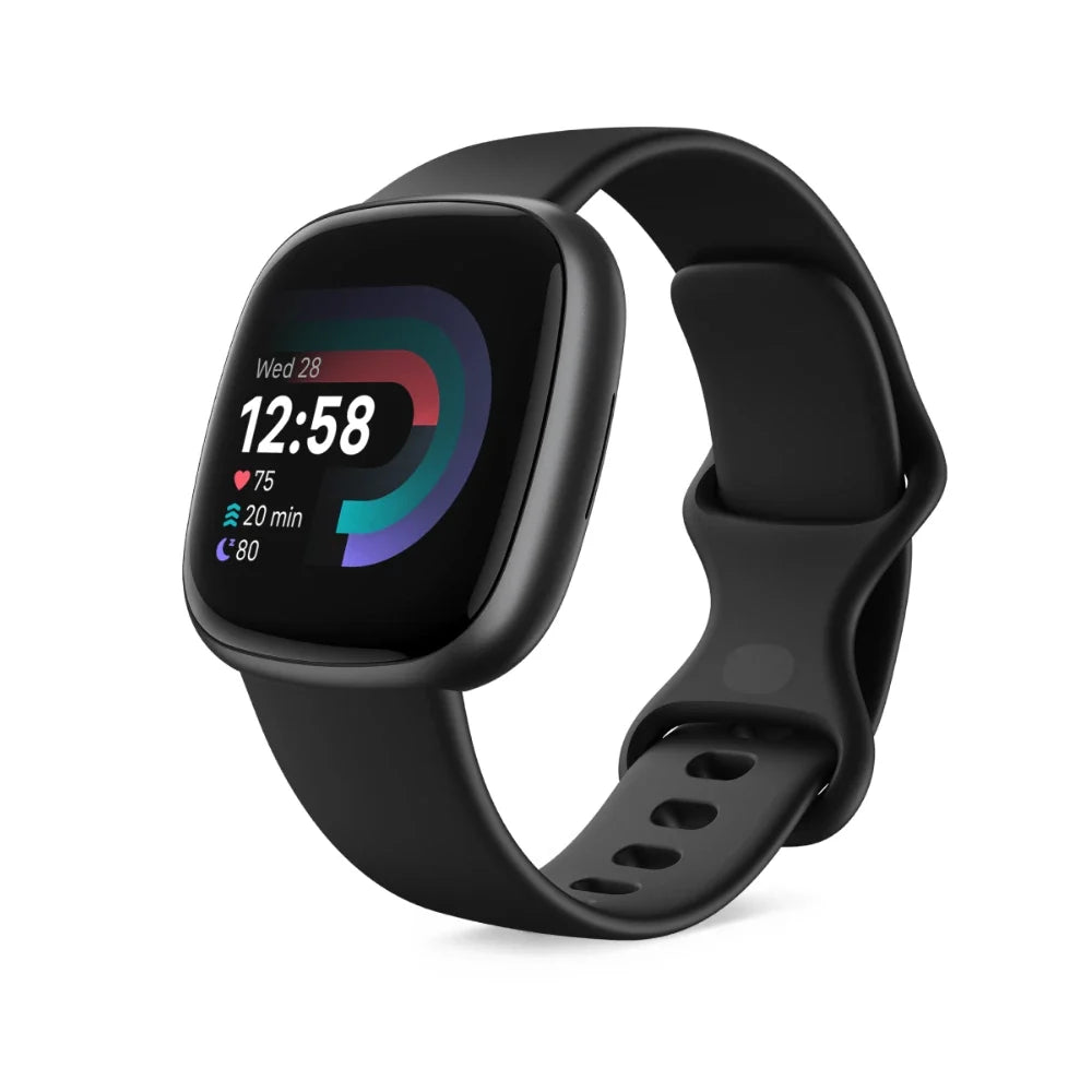 Fitbit Versa 4 Health & Fitness Smartwatch - Schwarz & Graphit | 79-FB523BKBK