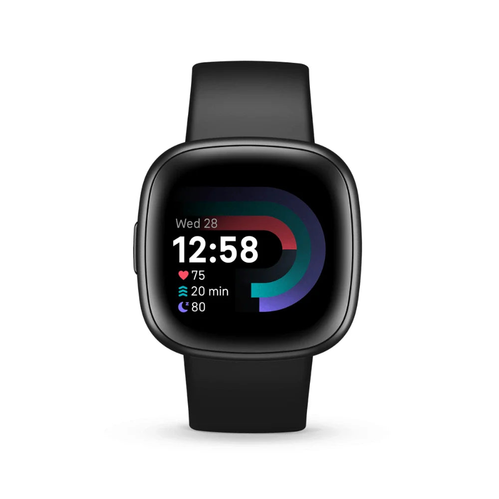 Fitbit Versa 4 Health & Fitness Smartwatch - Schwarz & Graphit | 79-FB523BKBK