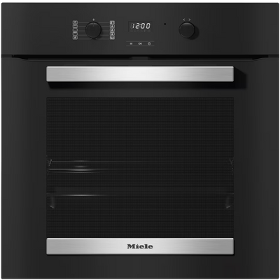 Miele Active 76L Einbau Multifunction Electric Einbaubackofen - Obsidian Schwarz & Edelstahl | H 2455 BP