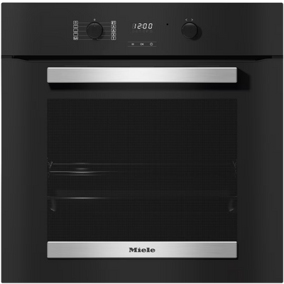 Miele Active 76L Einbau Multifunction Electric Einbaubackofen - Obsidian Schwarz & Edelstahl | H 2455 B