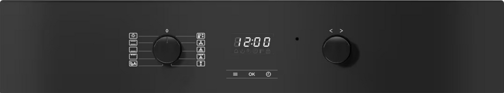 Miele Active 76L Einbau Multifunction Electric Einbaubackofen - Obsidian Schwarz & Edelstahl | H 2455 B