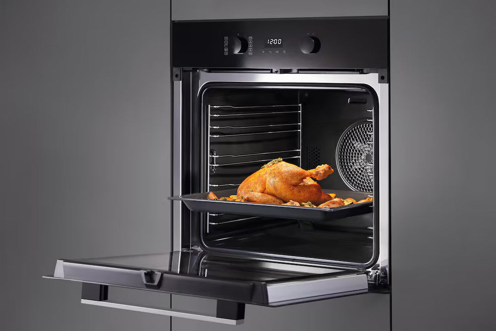 Miele Active 76L Einbau Multifunction Electric Einbaubackofen - Obsidian Schwarz & Edelstahl | H 2455 B