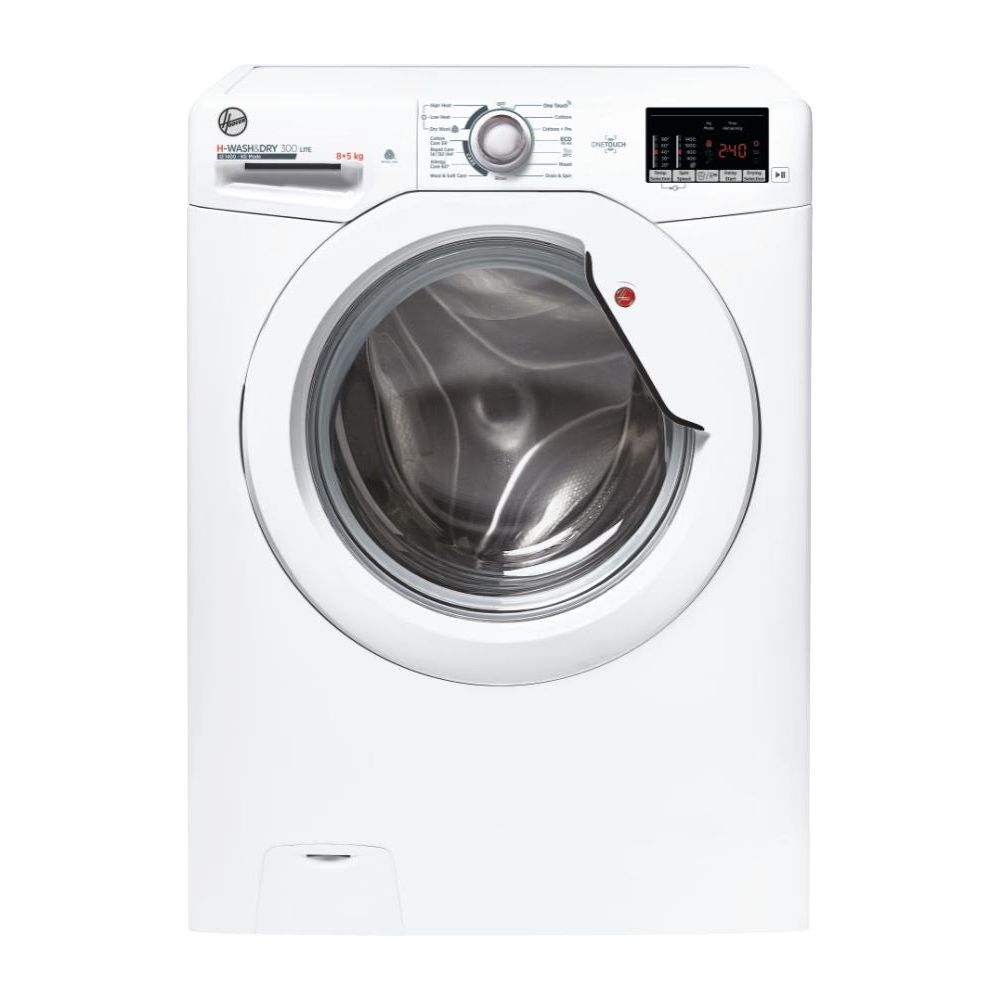 Hoover H-Wash & Dry 300 Lite 8KG/5KG 1400RPM freistehend Waschtrockner - Weiß | H3D 4852DE/1-80