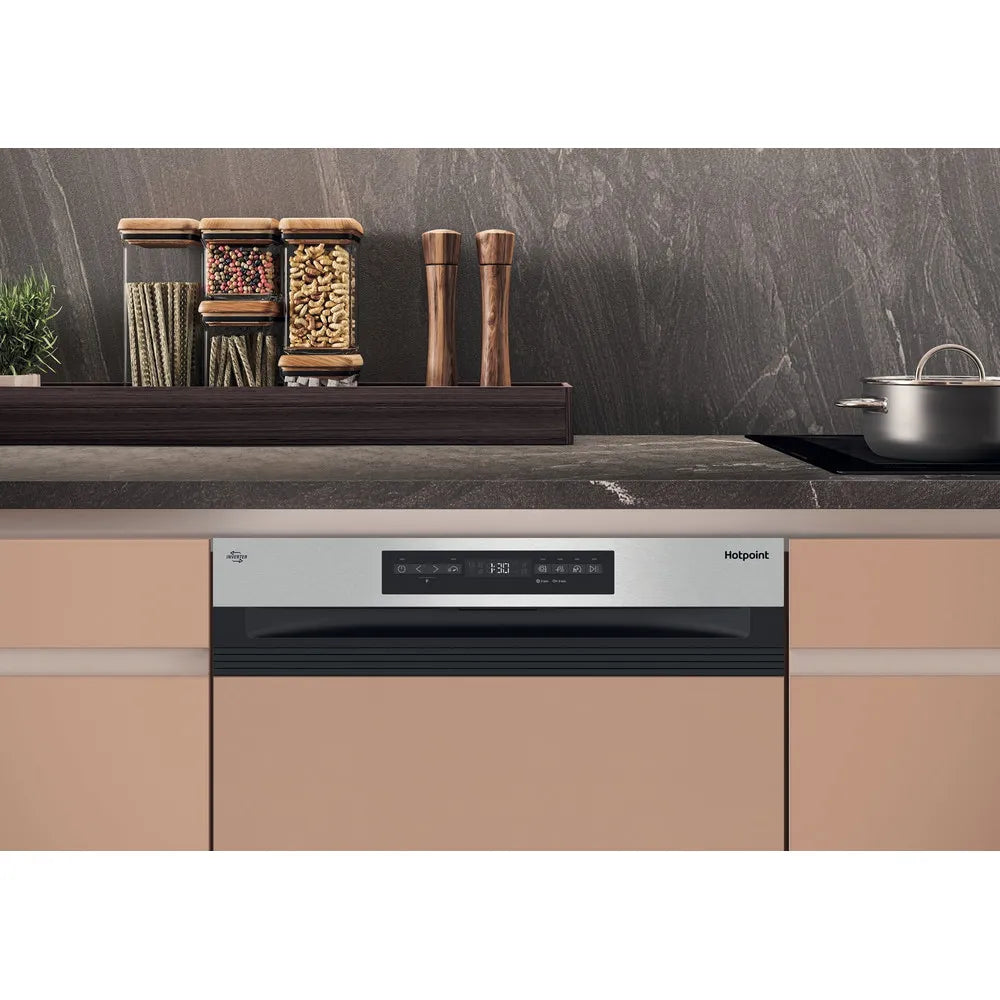 Hotpoint MaxiSpace 60CM Einbau Standard Geschirrspüler - Inox | H5PC15M6UK