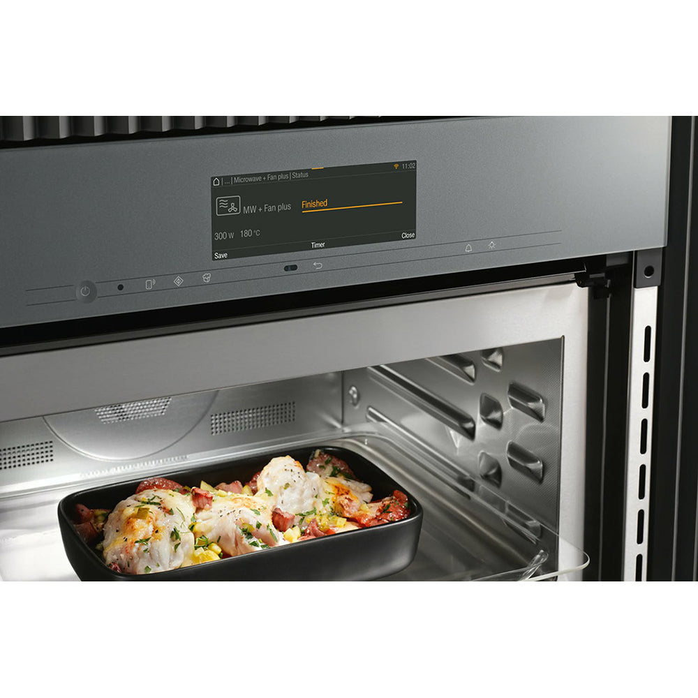 Miele 43L Einbau Combi Mikrowelle Backofen - Edelstahl | H7240BM