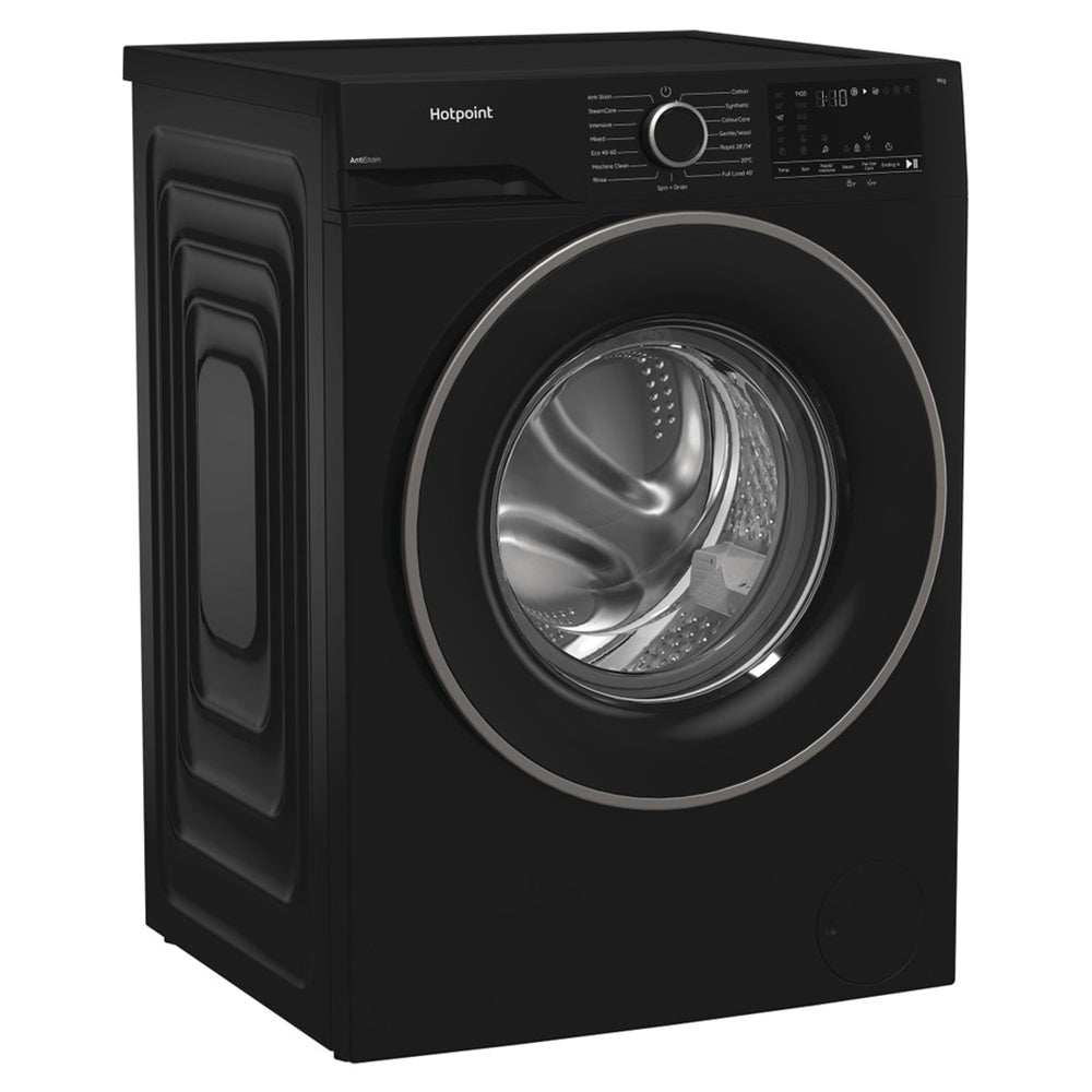 Hotpoint 9KG 1400RPM freistehend Waschmaschine - Schwarz | H 91B ANTI STAIN IRE