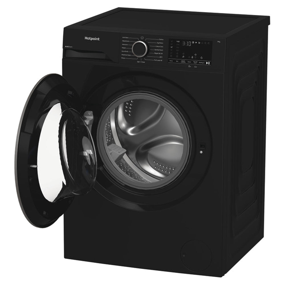 Hotpoint 9KG 1400RPM freistehend Waschmaschine - Schwarz | H 91B ANTI STAIN IRE