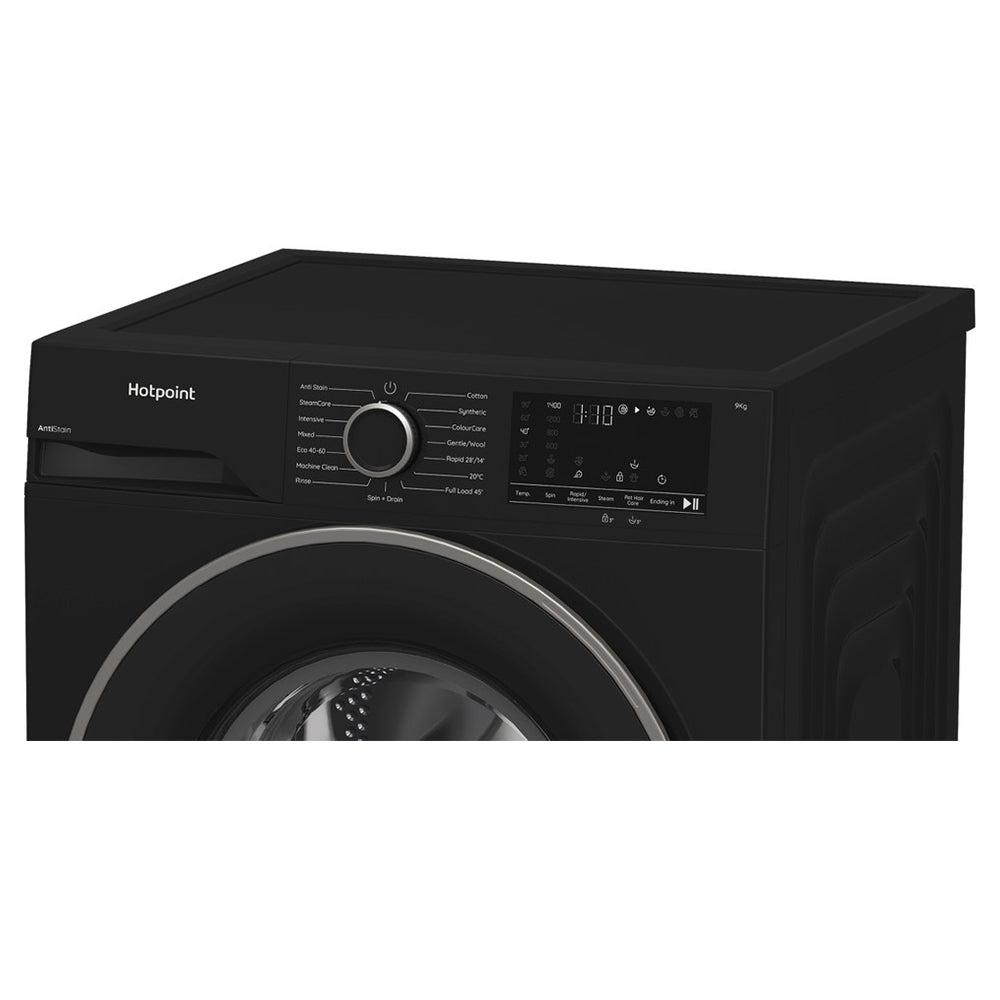 Hotpoint 9KG 1400RPM freistehend Waschmaschine - Schwarz | H 91B ANTI STAIN IRE