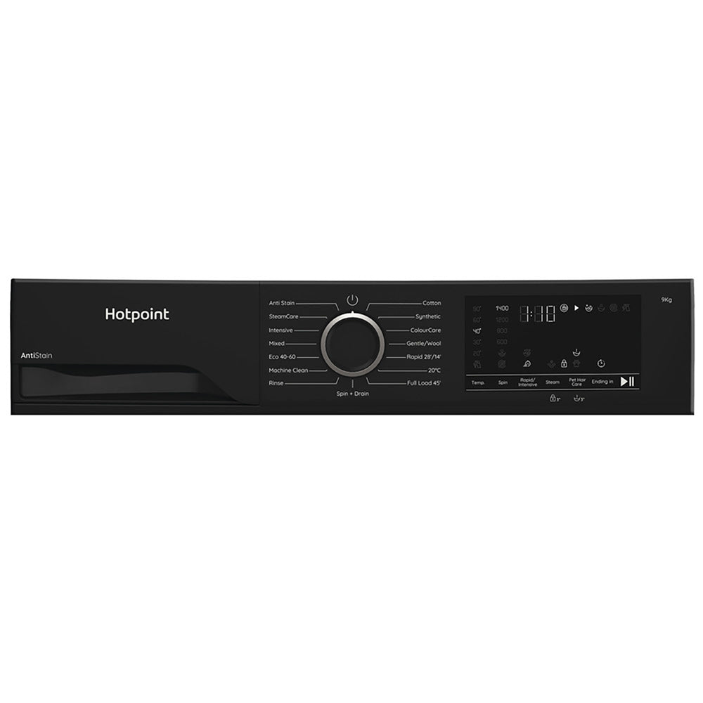 Hotpoint 9KG 1400RPM freistehend Waschmaschine - Schwarz | H 91B ANTI STAIN IRE