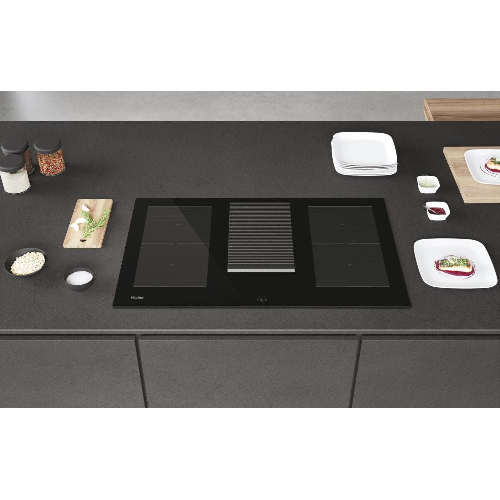 Haier I-Dual Series 6 85CM 4 Zone Induction Vented Kochfeld- Schwarz | HAIH8IFMCF