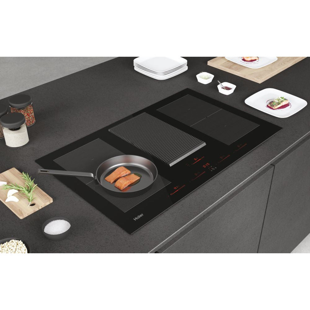 Haier I-Dual Series 6 85CM 4 Zone Induction Vented Kochfeld- Schwarz | HAIH8IFMCF