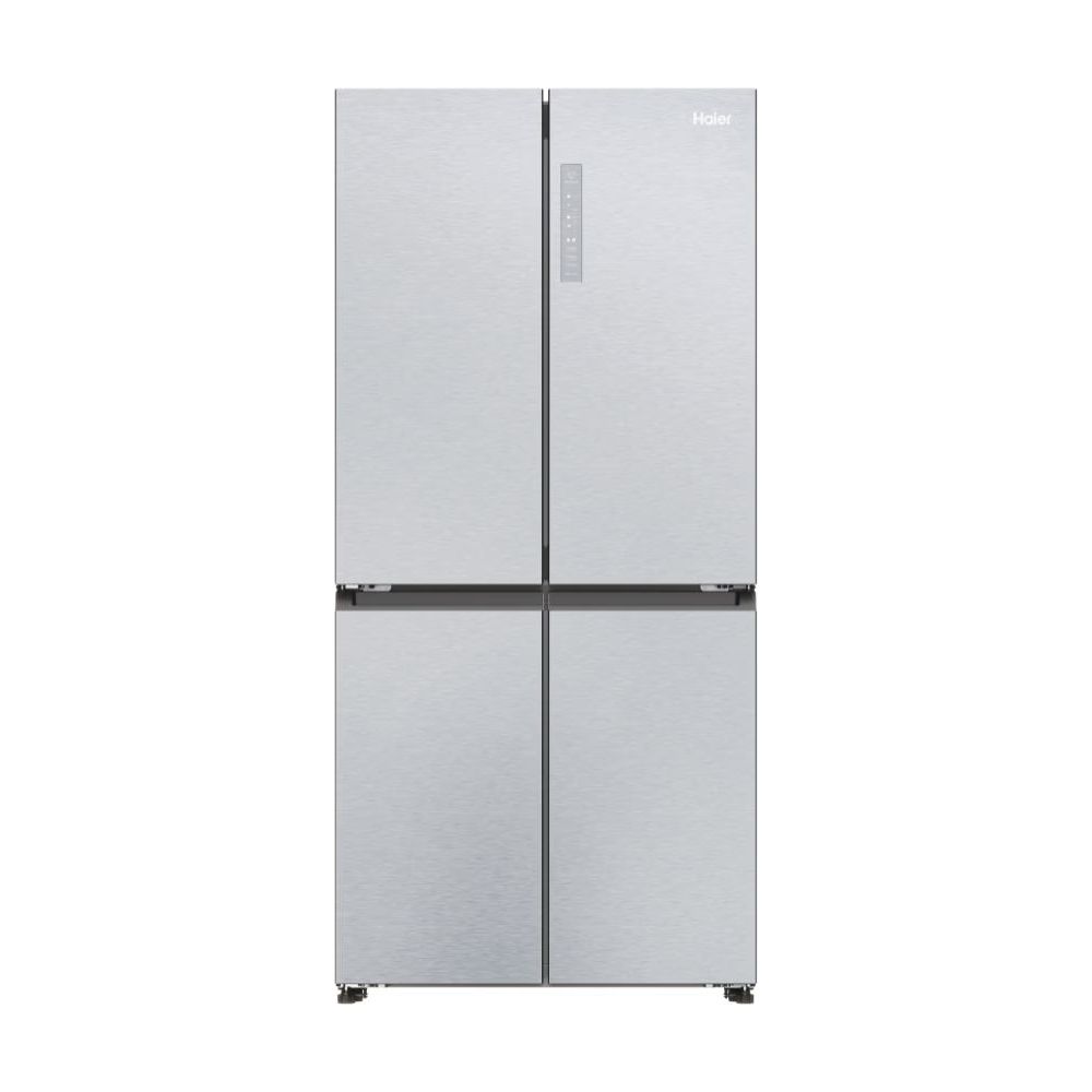 Haier Cube 83 Series 3 467L Frost Free freistehend Multi Door Kühl-Gefrierkombination - Gentle Silber | HCR3818ENMG.UK