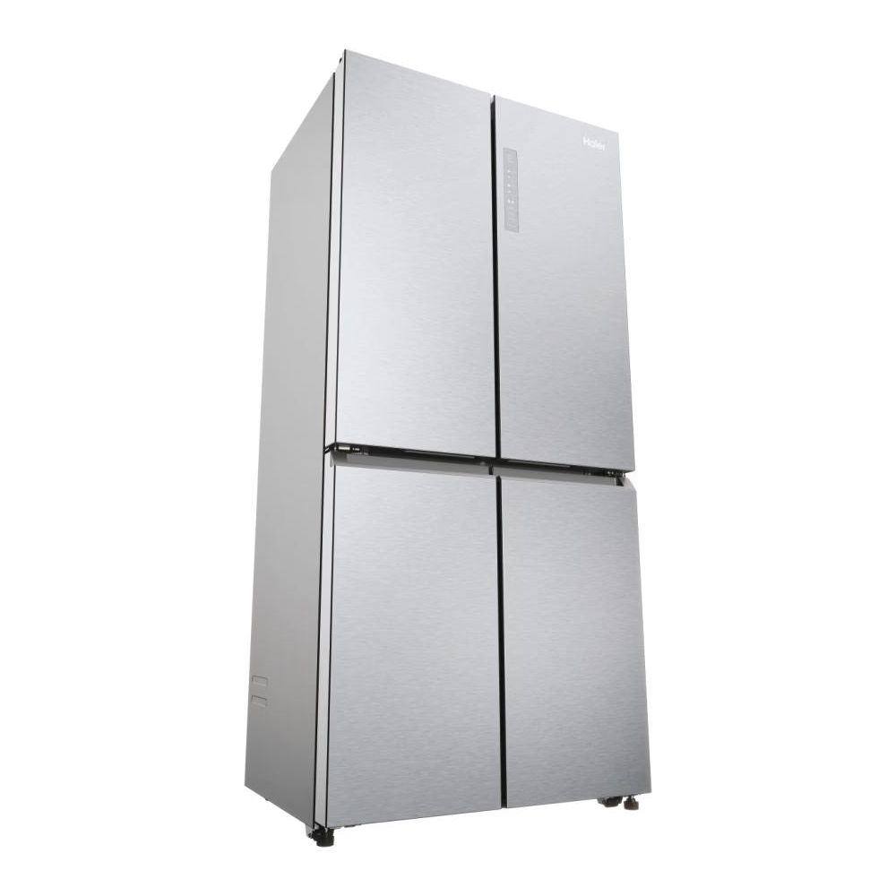 Haier Cube 83 Series 3 467L Frost Free freistehend Multi Door Kühl-Gefrierkombination - Gentle Silber | HCR3818ENMG.UK