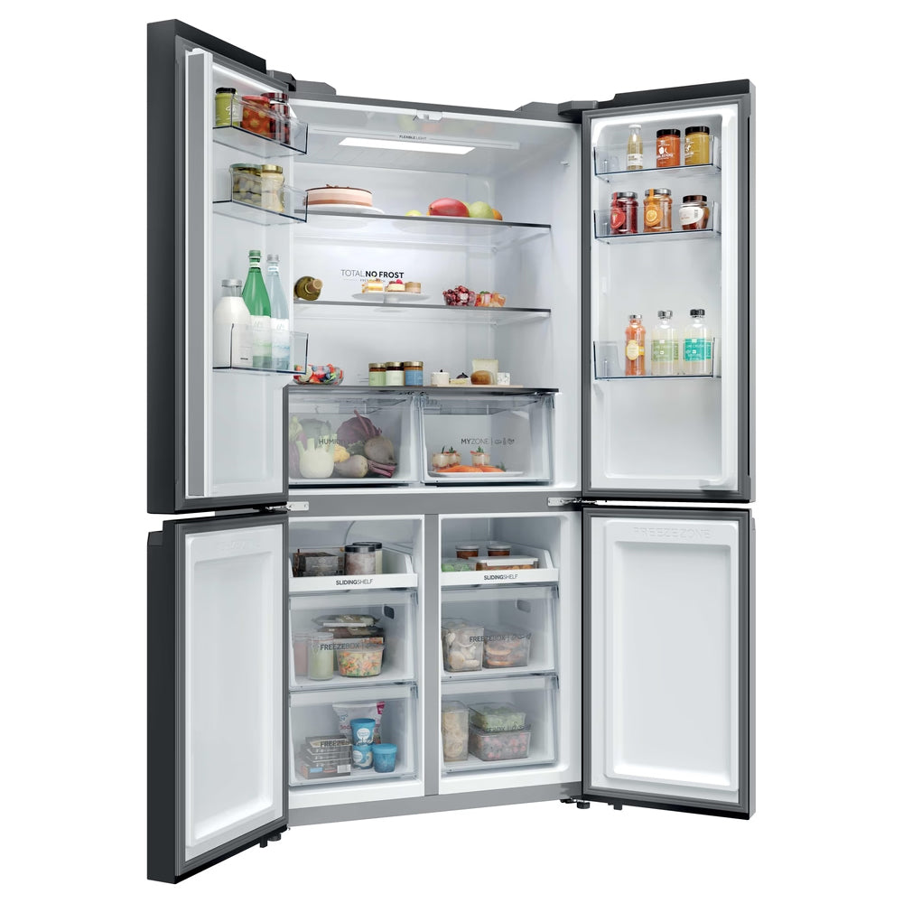 Haier Cube 90 3 651L Frost Free Multi-door Kühl-Gefrierkombination - Slate Schwarz | HCR39F19ENPT