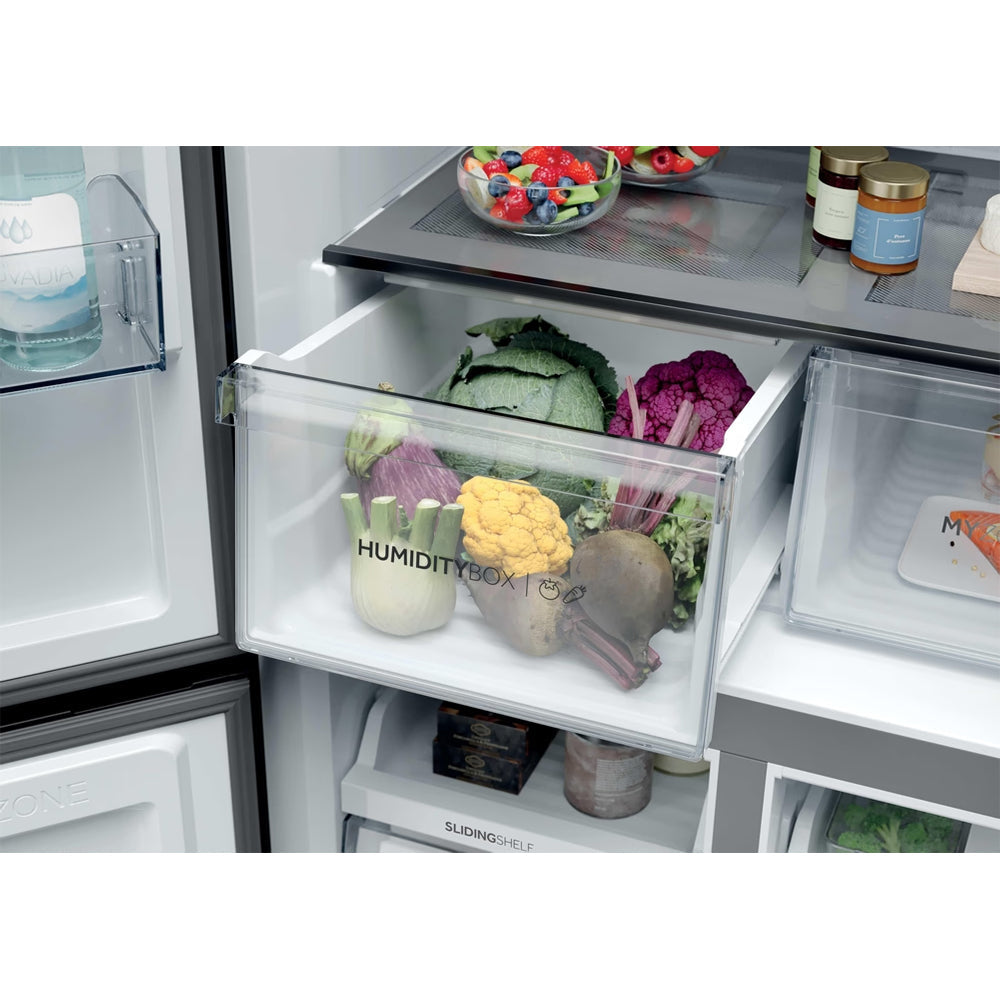 Haier Cube 90 3 651L Frost Free Multi-door Kühl-Gefrierkombination - Slate Schwarz | HCR39F19ENPT