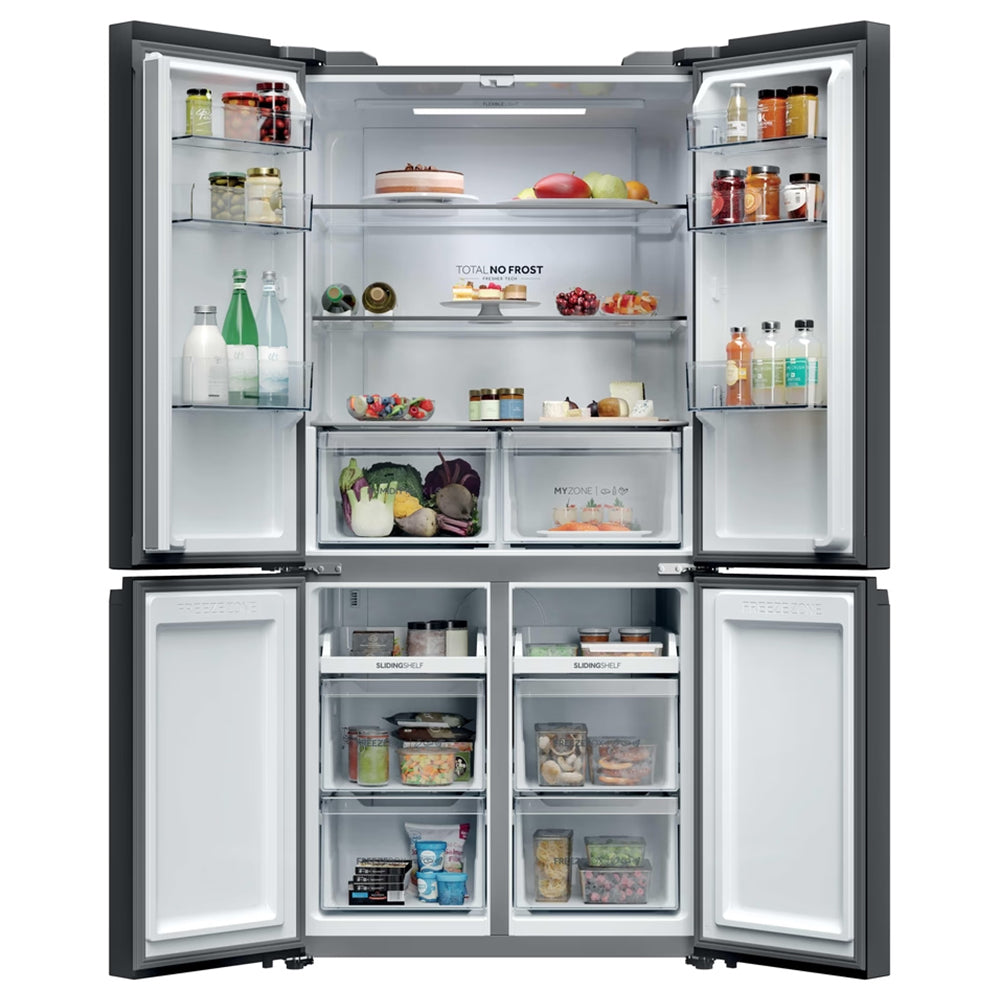 Haier Cube 90 3 651L Frost Free Multi-door Kühl-Gefrierkombination - Slate Schwarz | HCR39F19ENPT