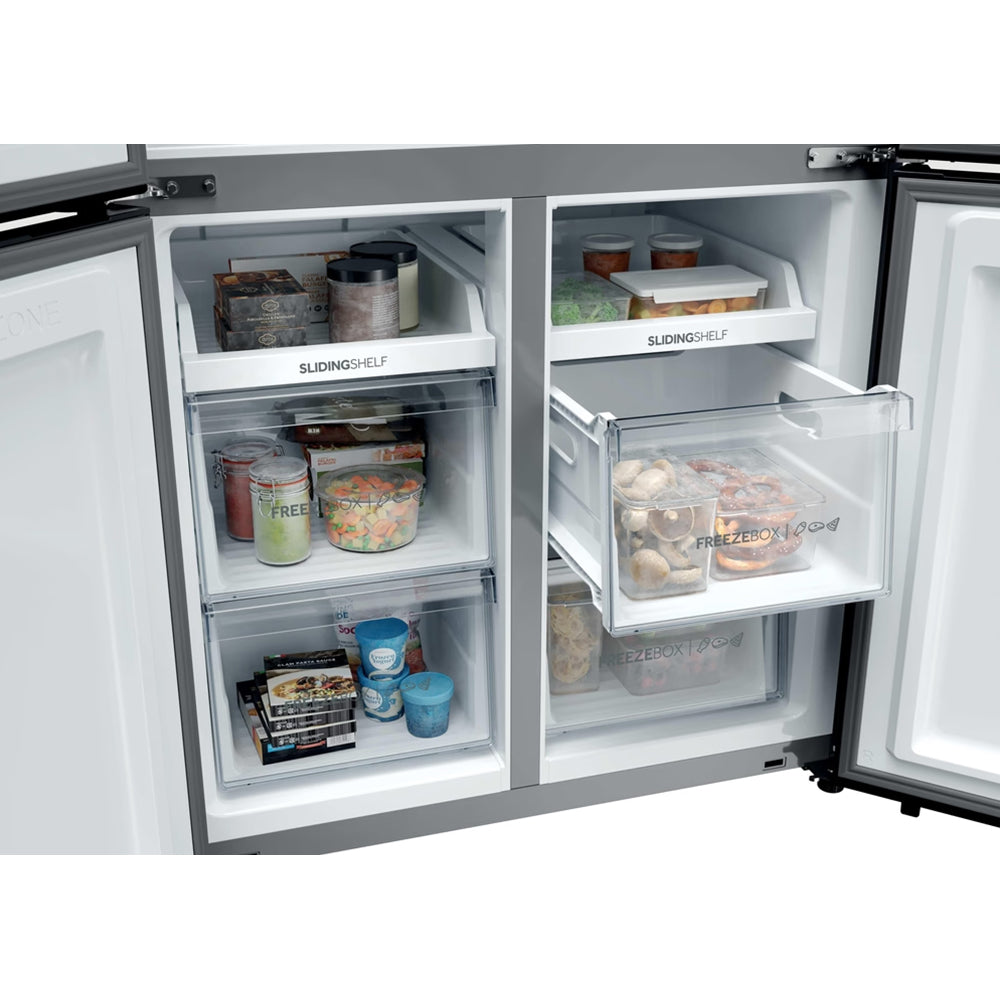 Haier Cube 90 3 651L Frost Free Multi-door Kühl-Gefrierkombination - Slate Schwarz | HCR39F19ENPT
