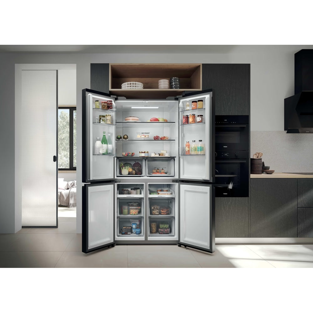 Haier Cube 90 3 651L Frost Free Multi-door Kühl-Gefrierkombination - Slate Schwarz | HCR39F19ENPT
