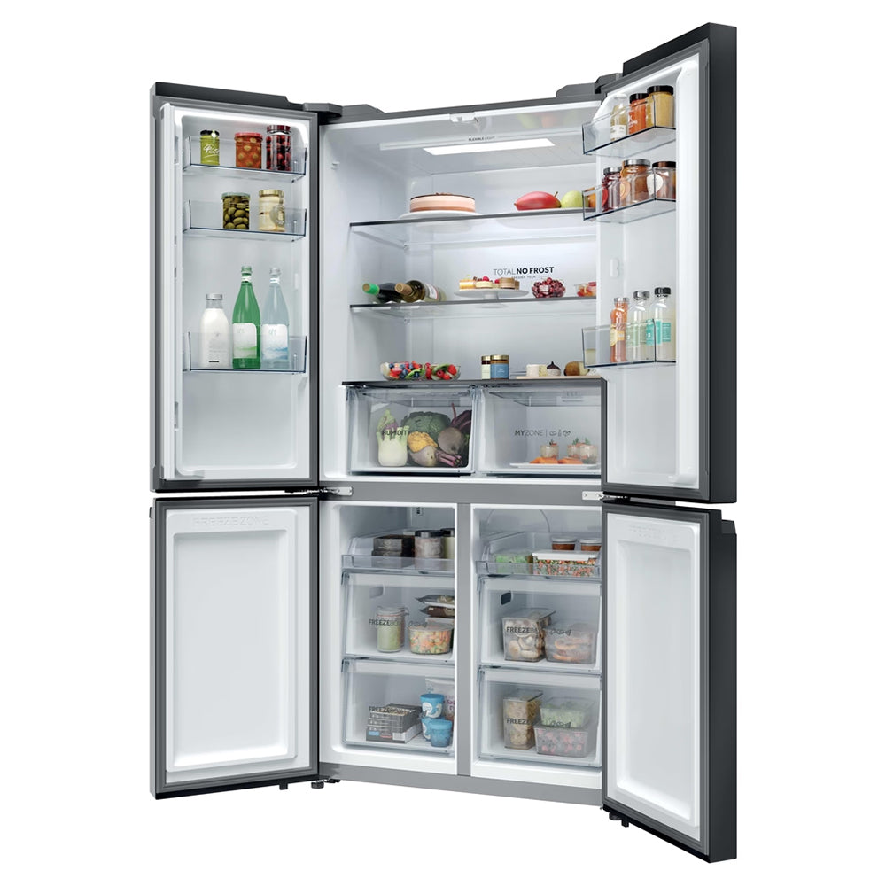 Haier Cube 90 3 651L Frost Free Multi-door Kühl-Gefrierkombination - Slate Schwarz | HCR39F19ENPT