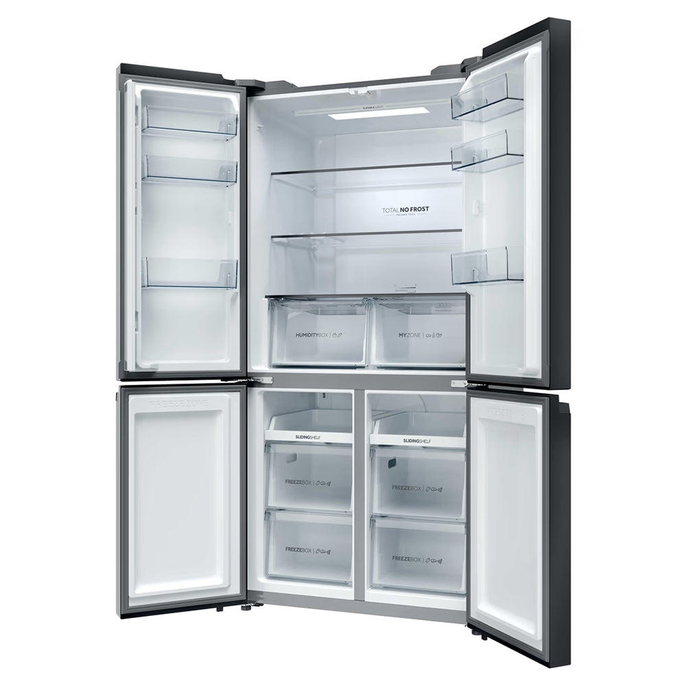 Haier Cube 90 3 651L Frost Free Multi-door Kühl-Gefrierkombination - Slate Schwarz | HCR39F19ENPT
