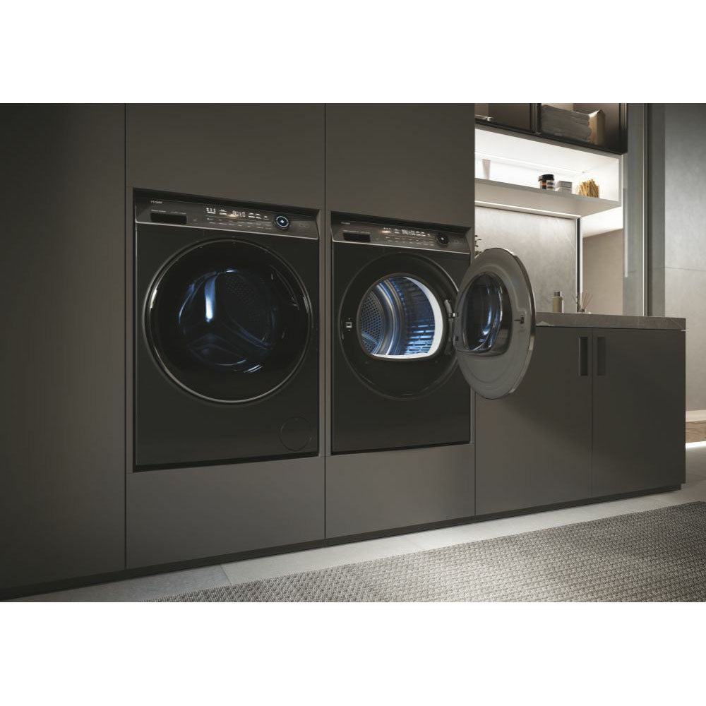 Haier I-Pro Series 7 Plus 9KG freistehend Heat Pump Wäschetrockner - Antracite | HD90-A3Q979RU1UK