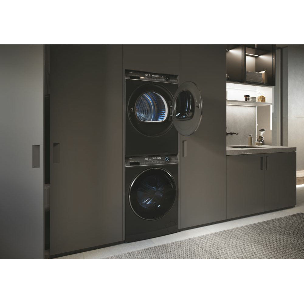 Haier I-Pro Series 7 Plus 9KG freistehend Heat Pump Wäschetrockner - Antracite | HD90-A3Q979RU1UK