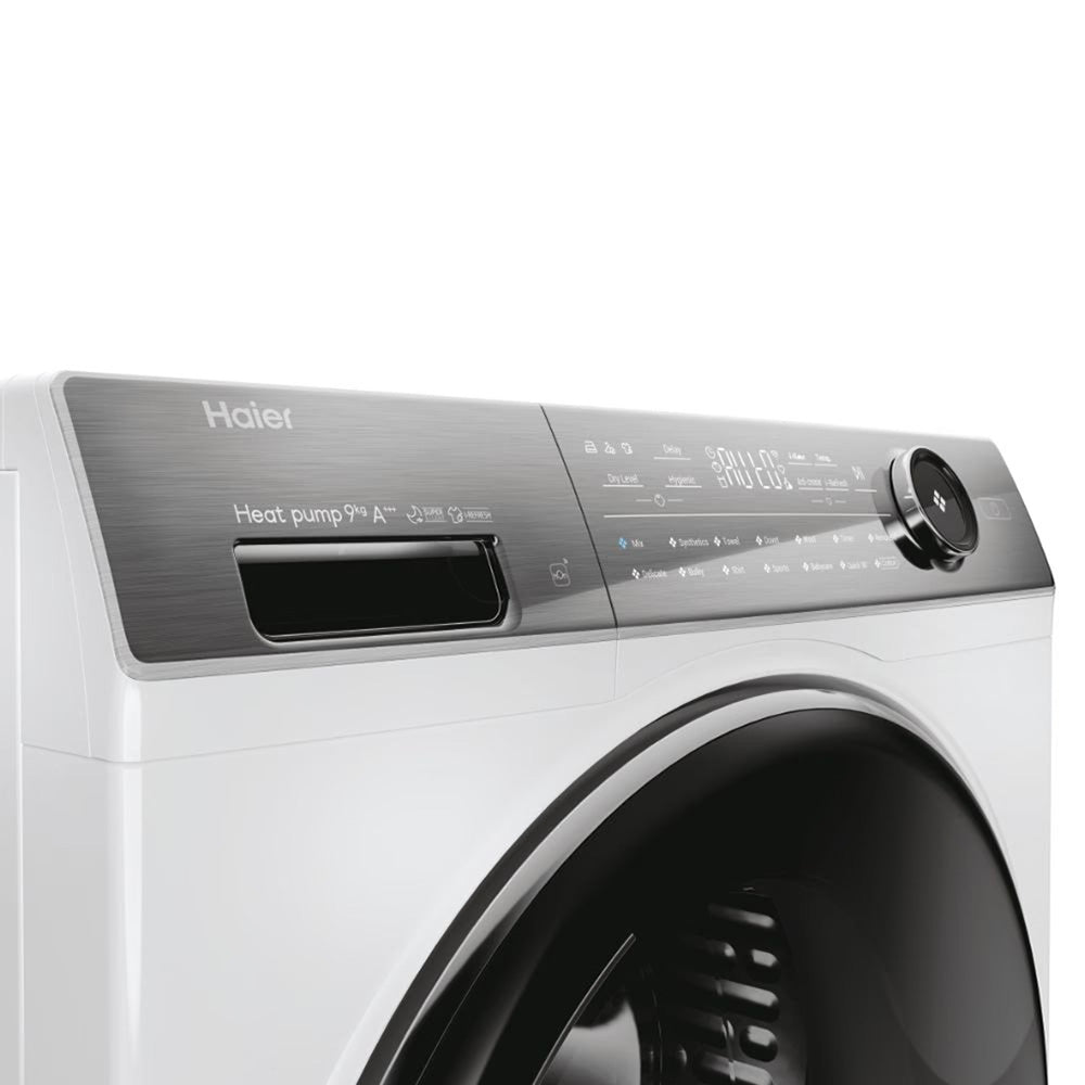 Haier I-Pro Series 7 Plus 9KG freistehend Heat Pump Wäschetrockner - Weiß | HD90-A3Q979U1