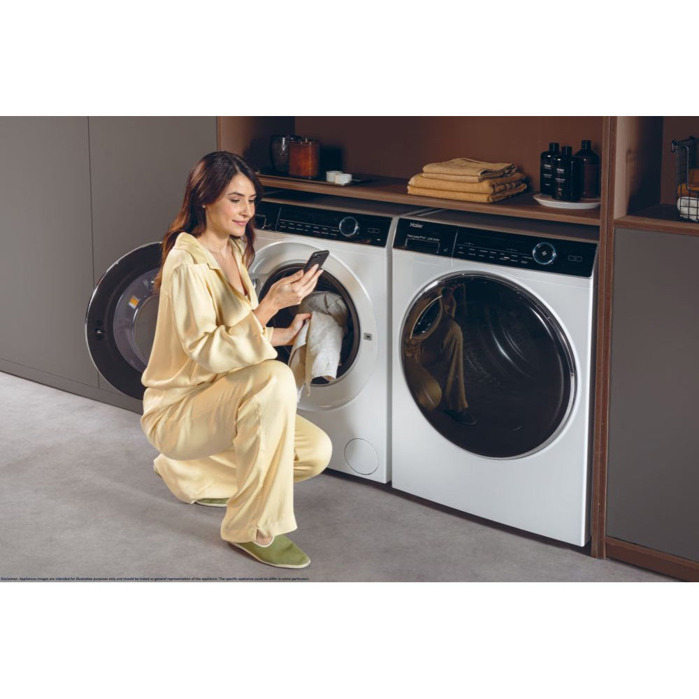 Haier I-Pro Series 7 Plus 9KG freistehend Heat Pump Wäschetrockner - Weiß | HD90-A3Q979U1