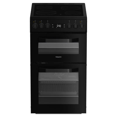 Hotpoint 50CM freistehend Electric Herd - Schwarz | HDE5VDCB