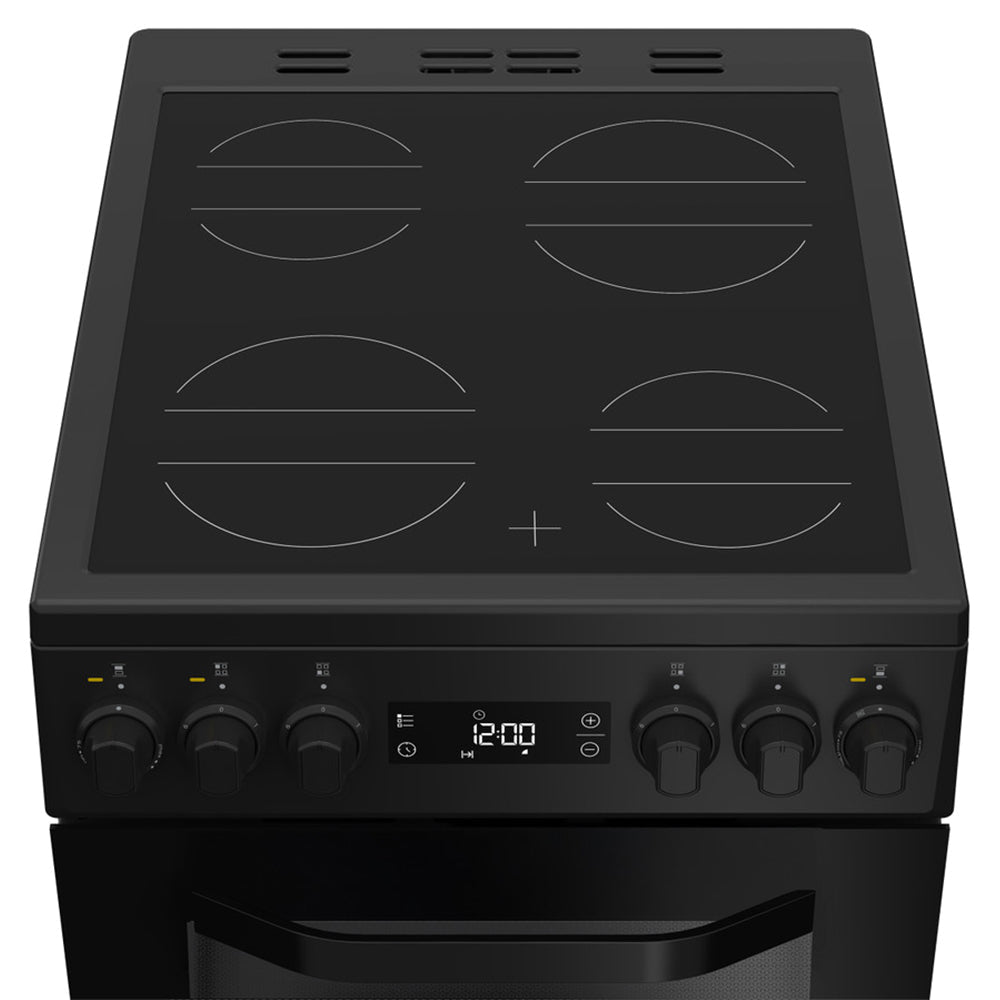Hotpoint 50CM freistehend Electric Herd - Schwarz | HDE5VDCB