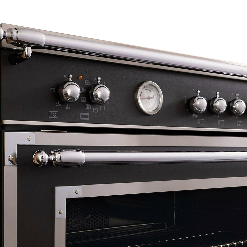 Bertazzoni Heritage 100CM Dual Fuel Standherd - Nero Matt | HER106L3ENET