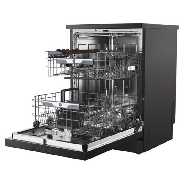 Hoover H-DISH 300 60CM freistehend Standard Geschirrspüler - Schwarz | HF 3C7L0B-80