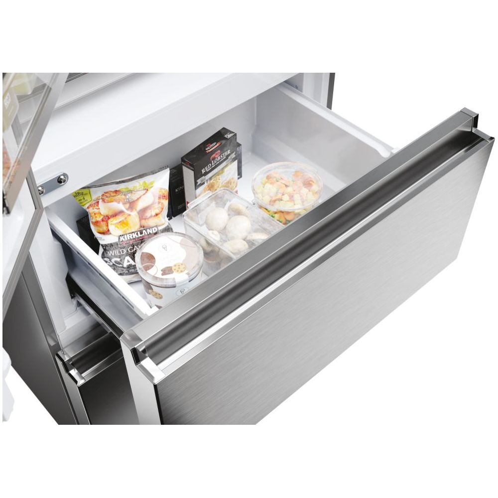 Haier FD 70 Series 5 444L Frost Free Multi Door freistehend Kühl-Gefrierkombination - Platinum Inox | HFR5719EWMP